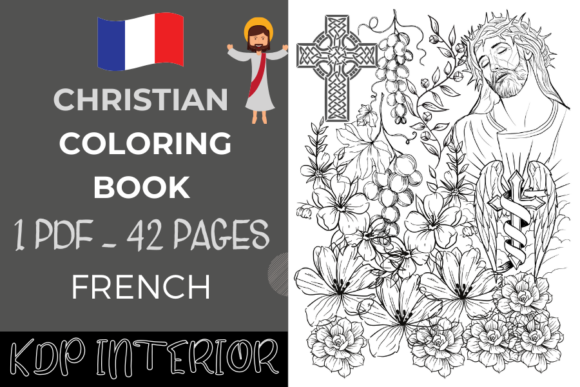 Christian Coloring Book French: A Faith-Filled Creative Font