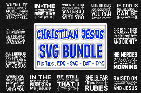 Christian Jesus Quotes Designs Bundle: Merging Faith with Modern Creativity