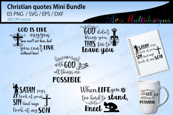 Christian Quotes Mini Svg Bundle