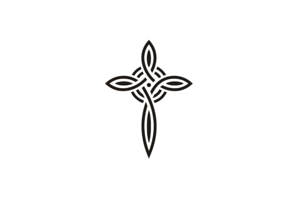 Knot Celtic Christian Jesus Cross Logo Guide