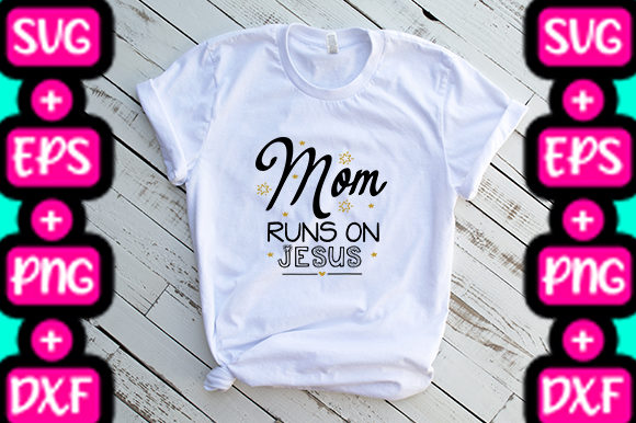 MOM MOM RUNS on JESUS: A Playful Faith-Driven Display Font