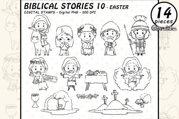 The Life of Jesus Christ Digital Stamps